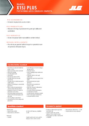 Гусеничні підйомники з шарнірною стрілою JLG X15J Plus