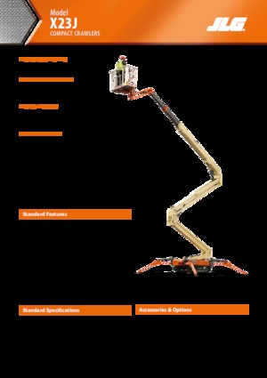 Гусеничні підйомники з шарнірною стрілою JLG X23J