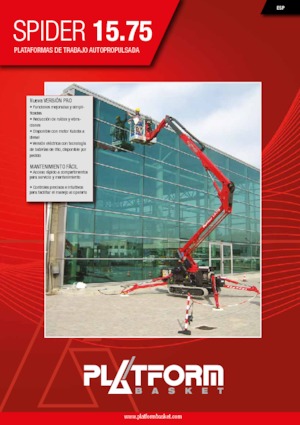 Гусеничні підйомники з шарнірною стрілою Platform Basket SPIDER 15.75 PRO