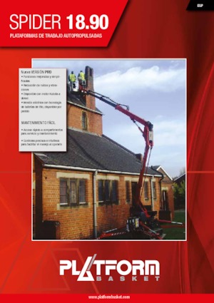 Гусеничні підйомники з шарнірною стрілою Platform Basket SPIDER 18.90 PRO