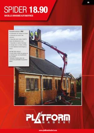 Гусеничні підйомники з шарнірною стрілою Platform Basket SPIDER 18.90 PRO