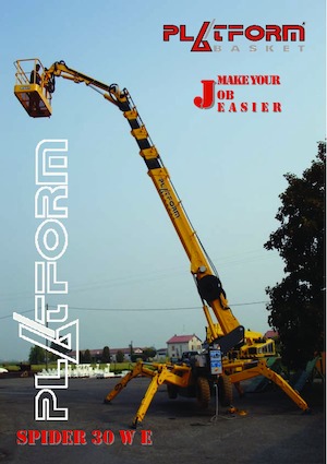 Гусеничні телескопічні підйомники Platform Basket SPIDER 30 WE