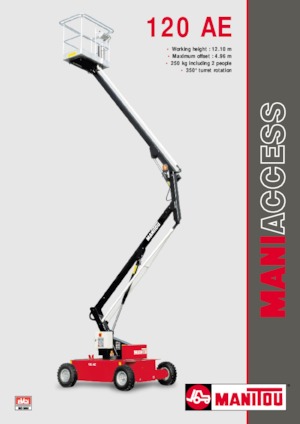Колісні підйомники з шарнірною стрілою Manitou 120 AE
