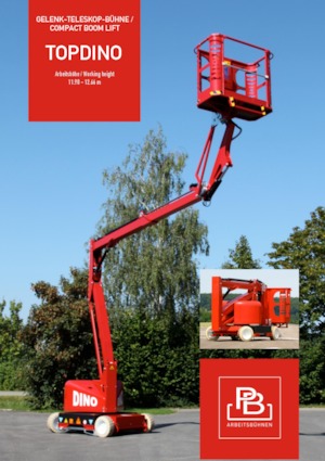 Колісні підйомники з шарнірною стрілою PB PB TOPDINO 126 II