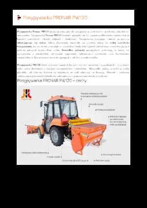 Навісні розкидачі Pronar PW 120