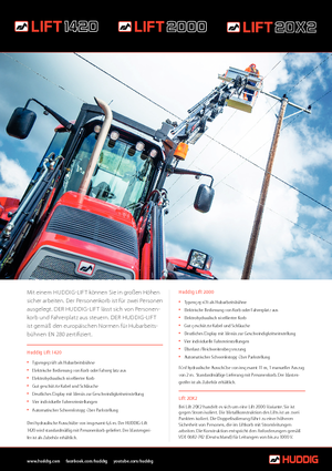 Автовишки з телескопічною стрілою Huddig Lift 2000