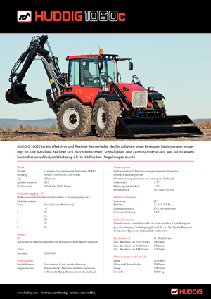 Екскаватор-навантажувач Huddig 1060 C