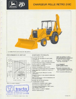 Екскаватор-навантажувач John Deere Construction 210 C