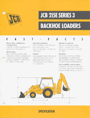 Екскаватор-навантажувач JCB 215 E