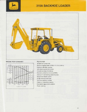 Екскаватор-навантажувач John Deere Construction 310 A