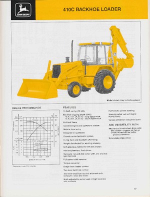 Екскаватор-навантажувач John Deere Construction 410 C