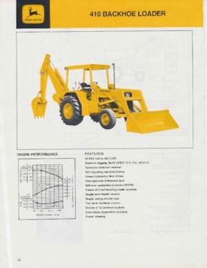 Екскаватор-навантажувач John Deere Construction 410