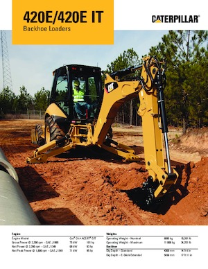 Екскаватор-навантажувач Caterpillar 420 E