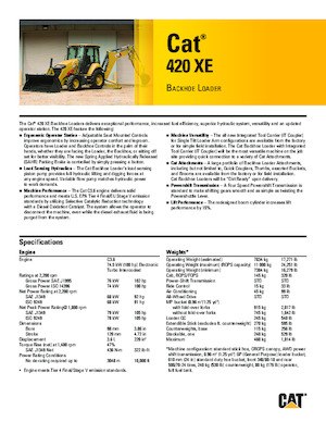 Екскаватор-навантажувач Caterpillar 420 XE