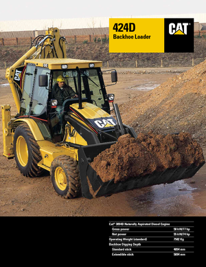 Екскаватор-навантажувач Caterpillar 424 D