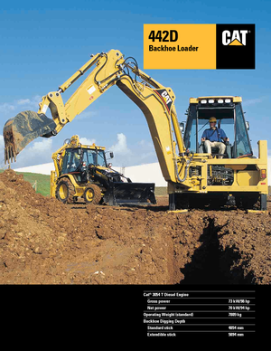 Екскаватор-навантажувач Caterpillar 442 D 4x4