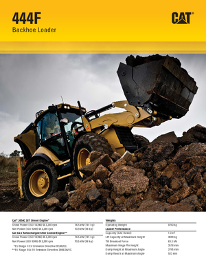 Екскаватор-навантажувач Caterpillar 444F2