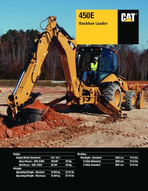Екскаватор-навантажувач Caterpillar 450 E