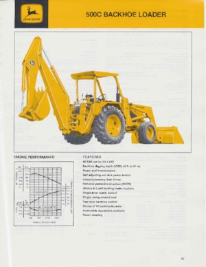 Екскаватор-навантажувач John Deere Construction 500 C