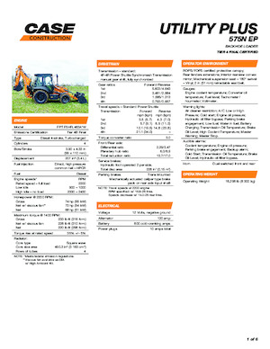 Екскаватор-навантажувач Case 575N EP Utility Plus