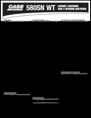 Екскаватор-навантажувач Case 580 SN WT