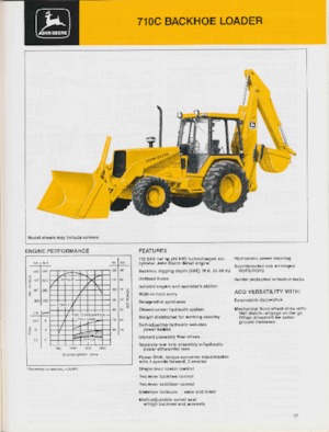 Екскаватор-навантажувач John Deere Construction 710 C