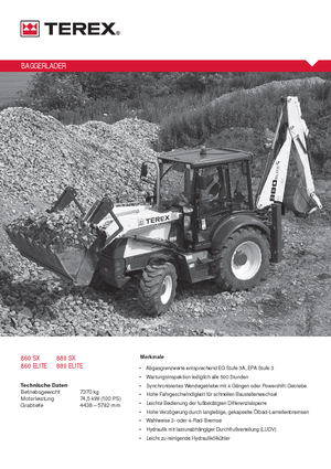 Екскаватор-навантажувач Terex 880 elite