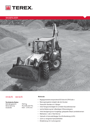 Екскаватор-навантажувач Terex 980 elite