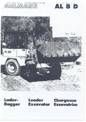 Екскаватор-навантажувач Ahlmann AL 8 D