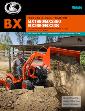Екскаватор-навантажувач Kubota BX23S
