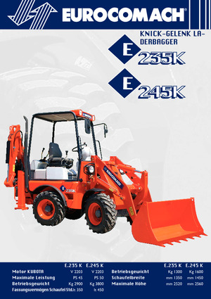 Екскаватор-навантажувач Eurocomach E 235 K