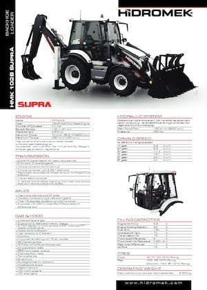 Екскаватор-навантажувач Hidromek HMK 102 B Supra