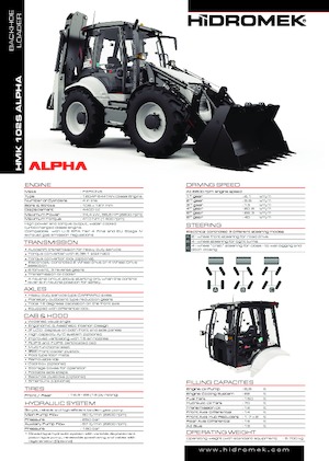 Екскаватор-навантажувач Hidromek HMK 102 S Alpha