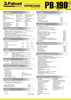 Екскаватор-навантажувач Palazzani PB 190