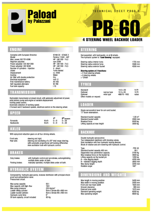 Екскаватор-навантажувач Palazzani PV 60.2