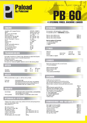 Екскаватор-навантажувач Palazzani PB 60