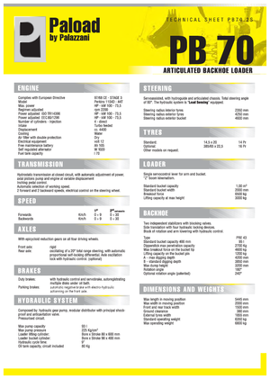 Екскаватор-навантажувач Palazzani PB 70.2