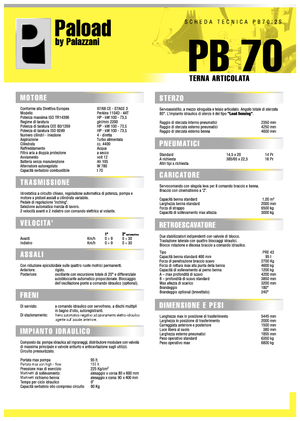 Екскаватор-навантажувач Palazzani PB 70.2