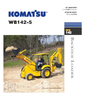 Екскаватор-навантажувач Komatsu WB 142-5