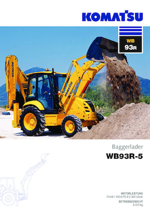 Екскаватор-навантажувач Komatsu WB93R-5 