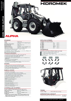 Екскаватор-навантажувач Hidromek HMK 102 B