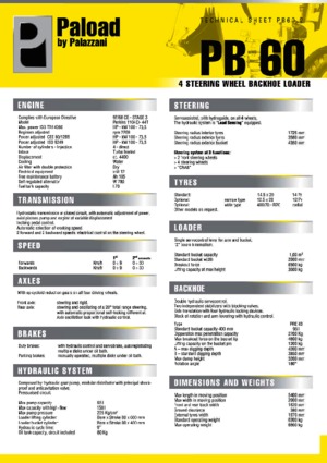 Екскаватор-навантажувач Palazzani PB 60