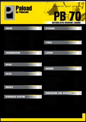 Екскаватор-навантажувач Palazzani PB 70