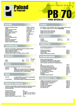 Екскаватор-навантажувач Palazzani PB 70