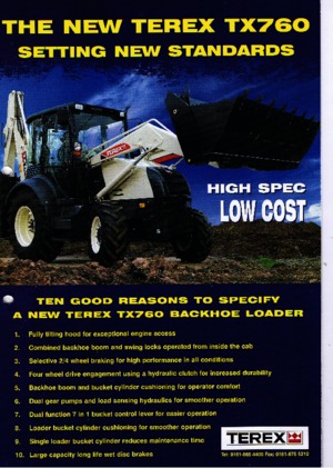 Екскаватор-навантажувач Terex TX 760