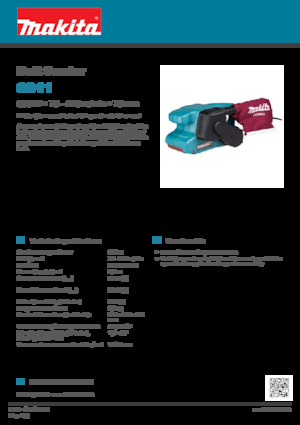 Стрічкові шліфувальні машини Makita 9911