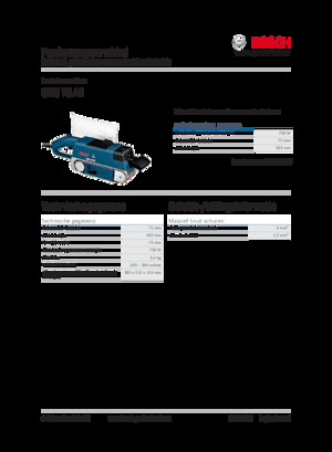 Стрічкові шліфувальні машини Bosch GBS 75 AE