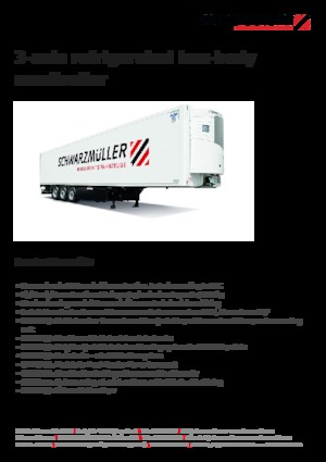 Напівпричепи фургони Schwarzmüller 3-axle refrigerated box-body semitrailer