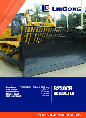 Гусеничні бульдозери Liugong B230CR