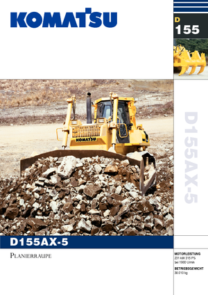 Гусеничні бульдозери Komatsu D155AX-5B